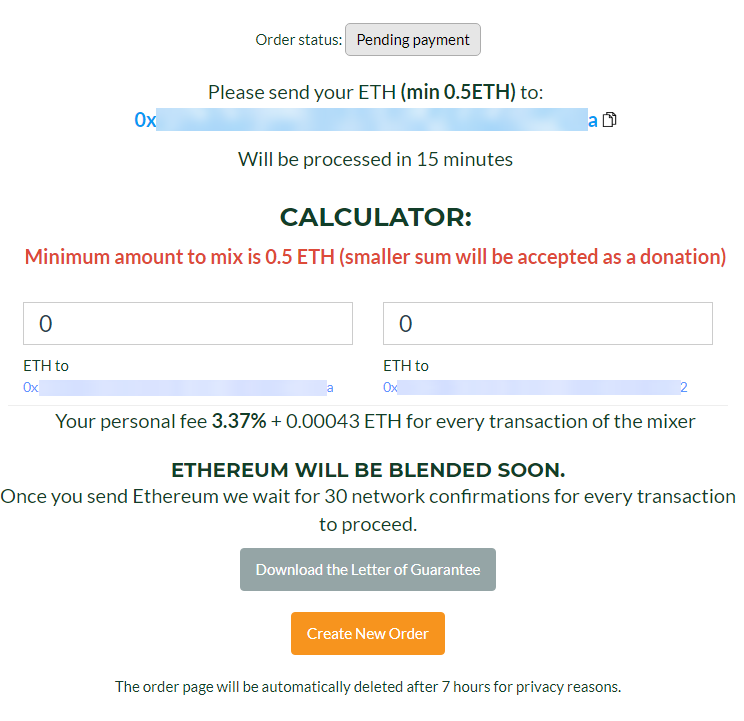 how ethereum mixer works